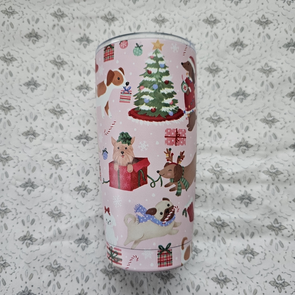Clementine Christmas Dogs 20 Oz. Tumbler
